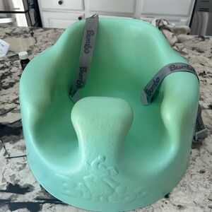 Bumbo Foam Seat in Mint Green with Safety Straps